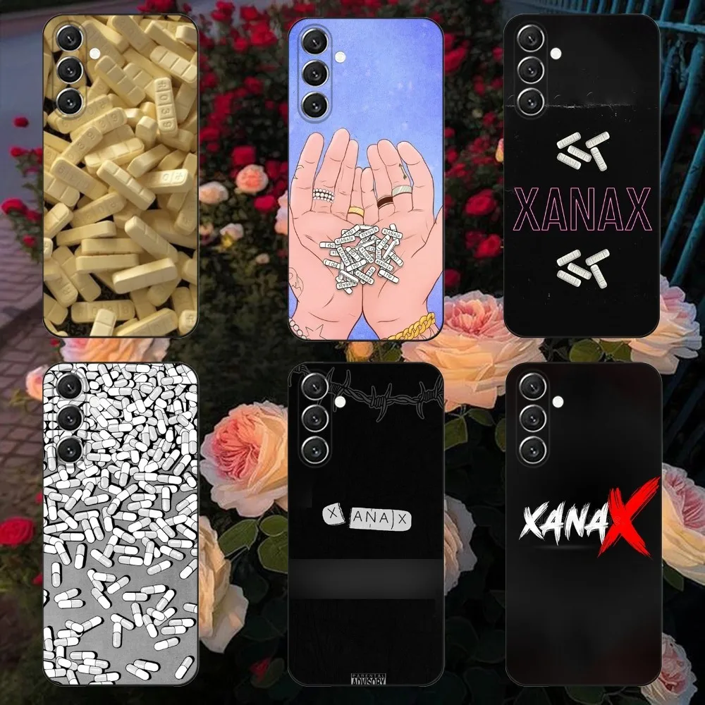 Чехол для телефона XANAX Samsung Galaxy A13 A21s A22 A31 A32 A52 A53 A71 A80 A91 Мягкий черный чехол