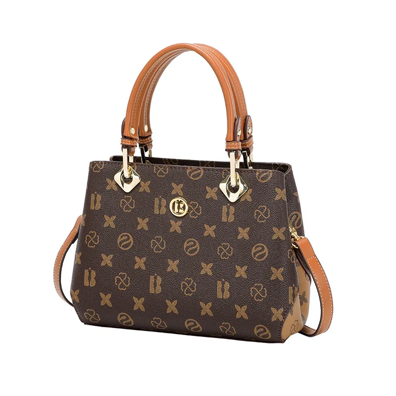 

Роскошная винтажная женская сумка, модная вместительная сумка, Изысканная сумка через плечо, сумка с классическим принтом, сумка через плечо