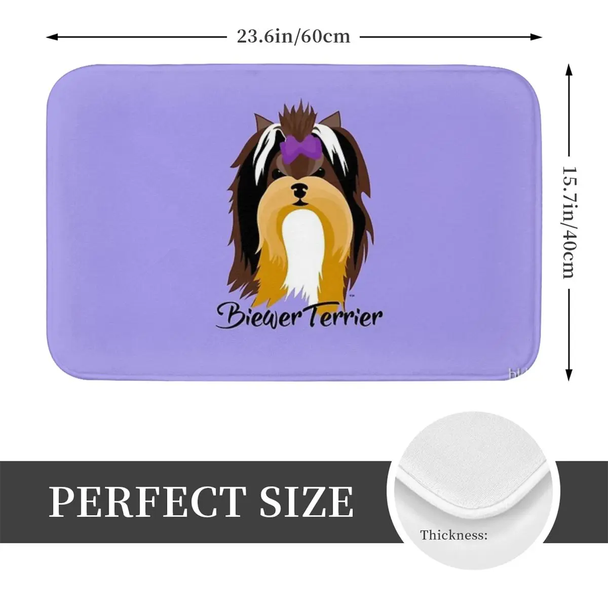 Коврик wiwer Terrier 40x60 см полиэстер настраиваемый