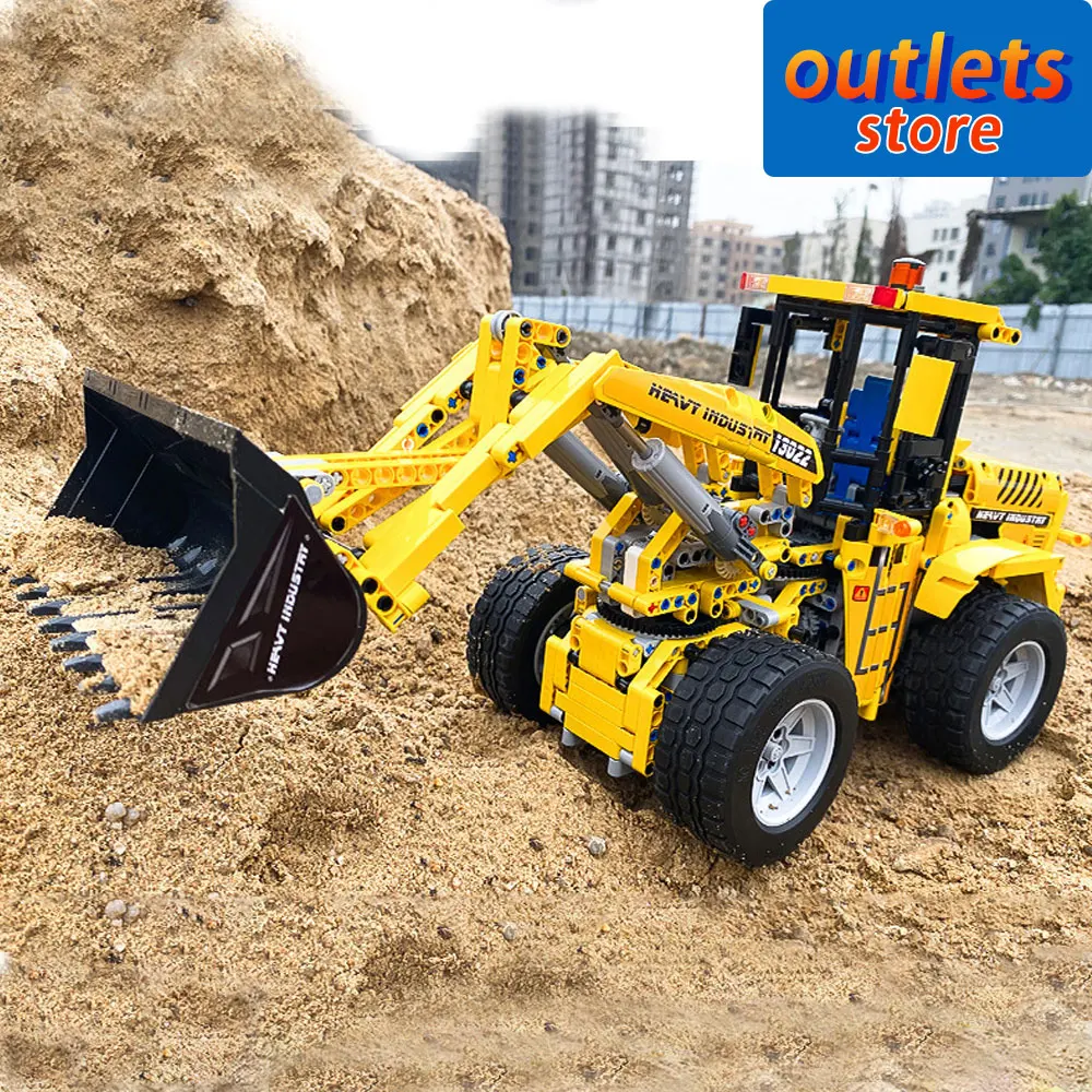 

Mould King Bulldozer Wheel Loaders Engineering Car with Motors Moc 0836 Bricks Building Blocks Technical Model Boys Toys 1582PCS