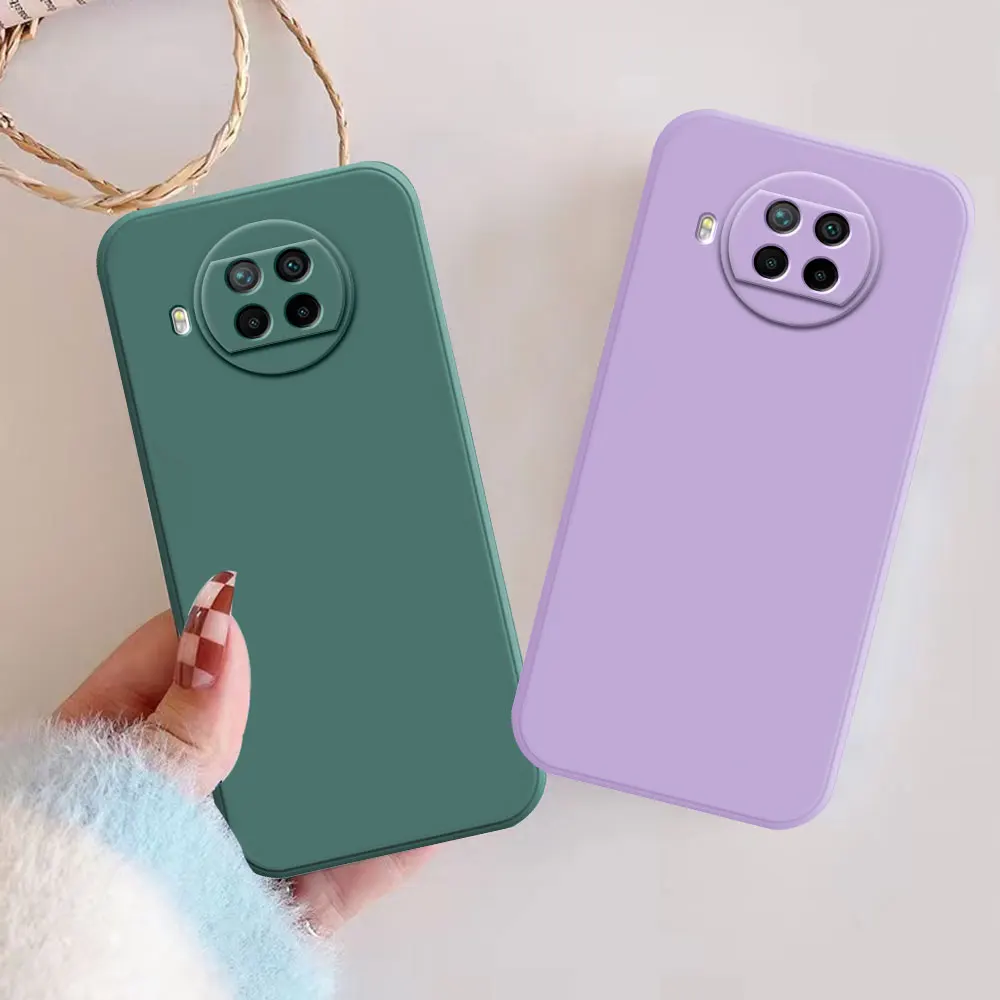 Чехол для Xiaomi Mi 10T Lite 5G Pro 10i 10Lite разноцветный Матовый Мягкий Силиконовый