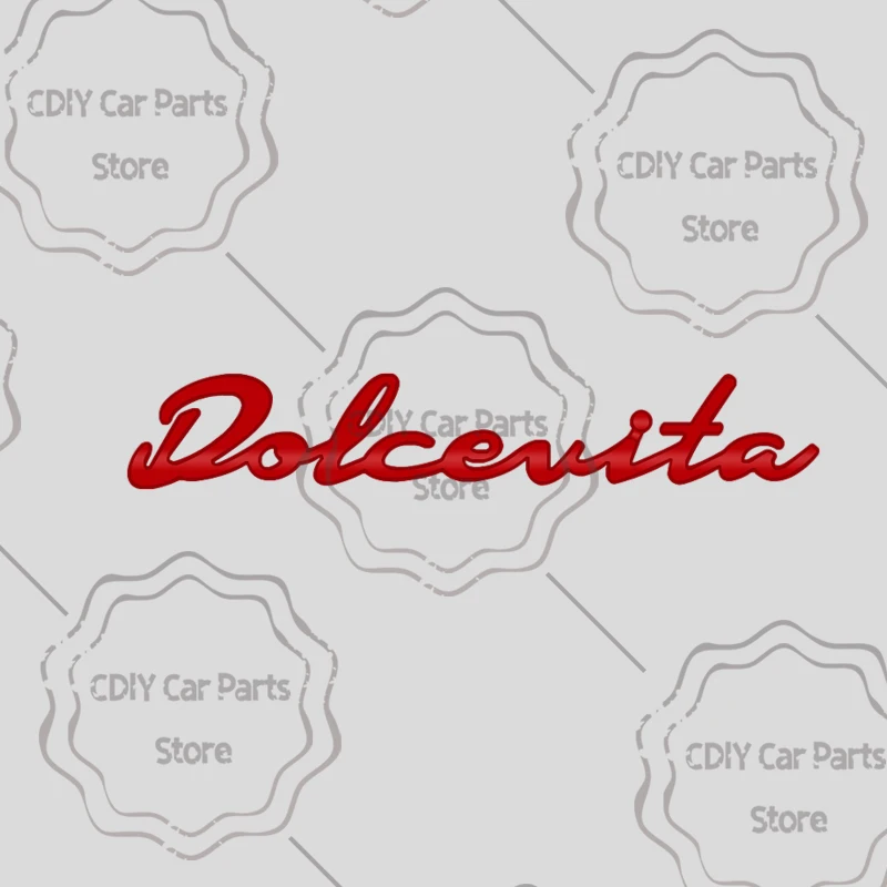 

Автомобильная наклейка, металлический значок Dolcevita, эмблема кузова, наклейки на багажник для Fiat Abarth 500 695 595 500X Bravo Punto Panda 125, Стайлинг автомобиля