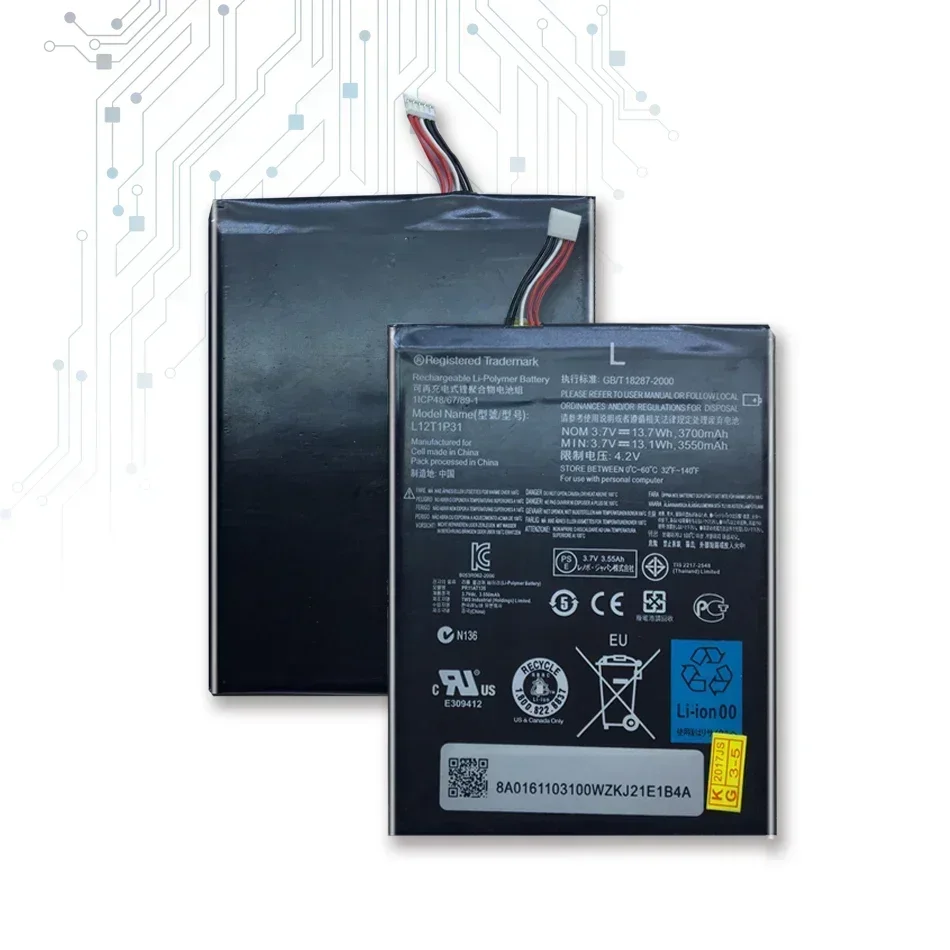 L12T1P31 Сменный аккумулятор для Lenovo A2 R6907 BL195 A2107 A2107A A2207 A2207A-H Bateria 3550 мАч