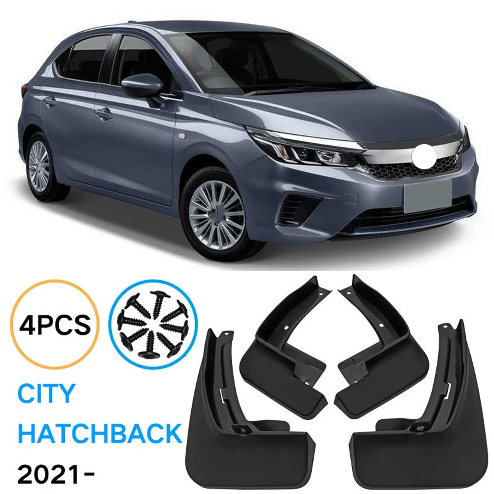 

For Honda City Hatchback 2021- Car Mud Flaps Splash Guard Mudguard Mudflaps Fender External Cover 4pcs