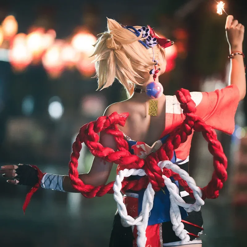 Костюм для косплея Yoimiya из аниме геншин фейерверк от продавца Xiao Gong костюмы