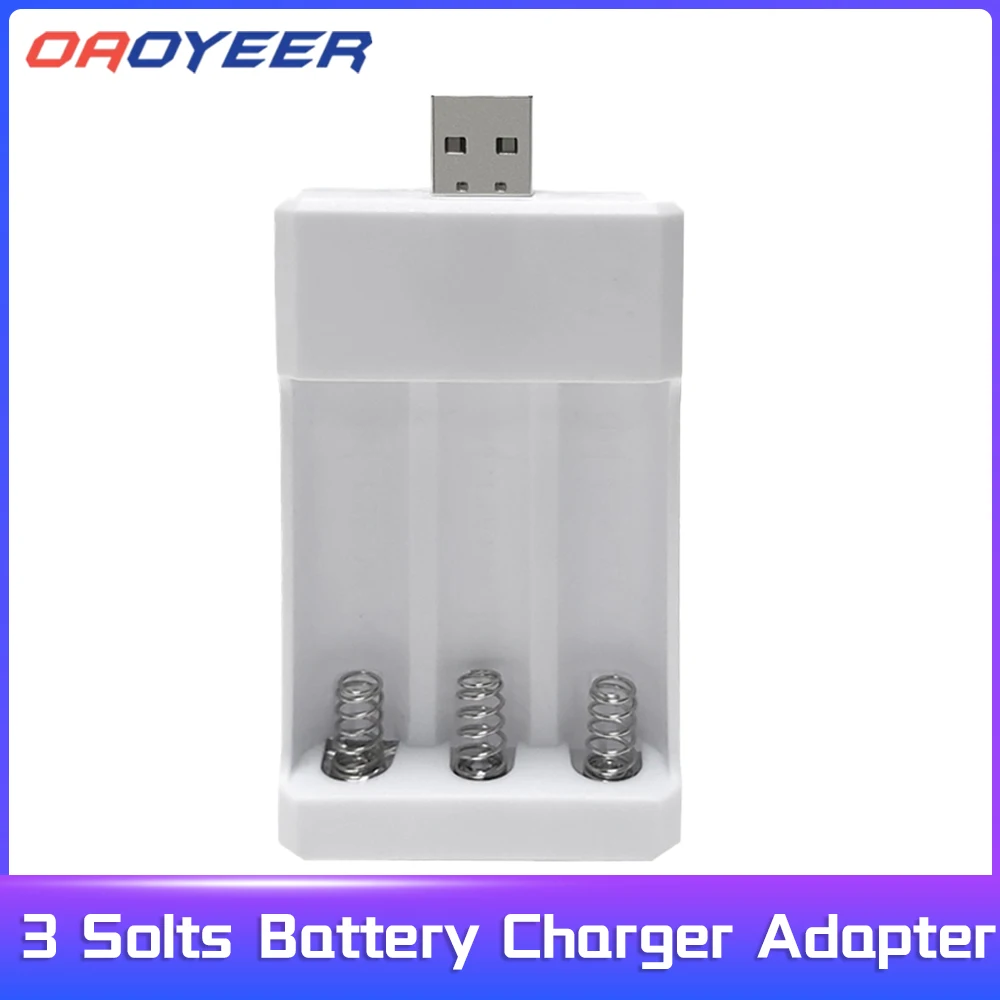 

3 Solts Battery Charger Adapter USB Plug Battery Charger For Universal AA/AAA Rechargeable Batteries Power Accessories
