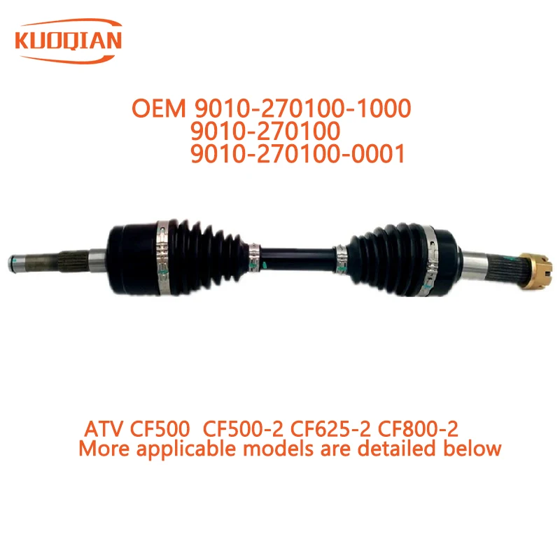 

Передний левый приводной вал ШРУС в сборе, левый для Cf500 X5 500 800x5 x8 ATV GOES, квадроцикл, детали 9010- 270100 -1000