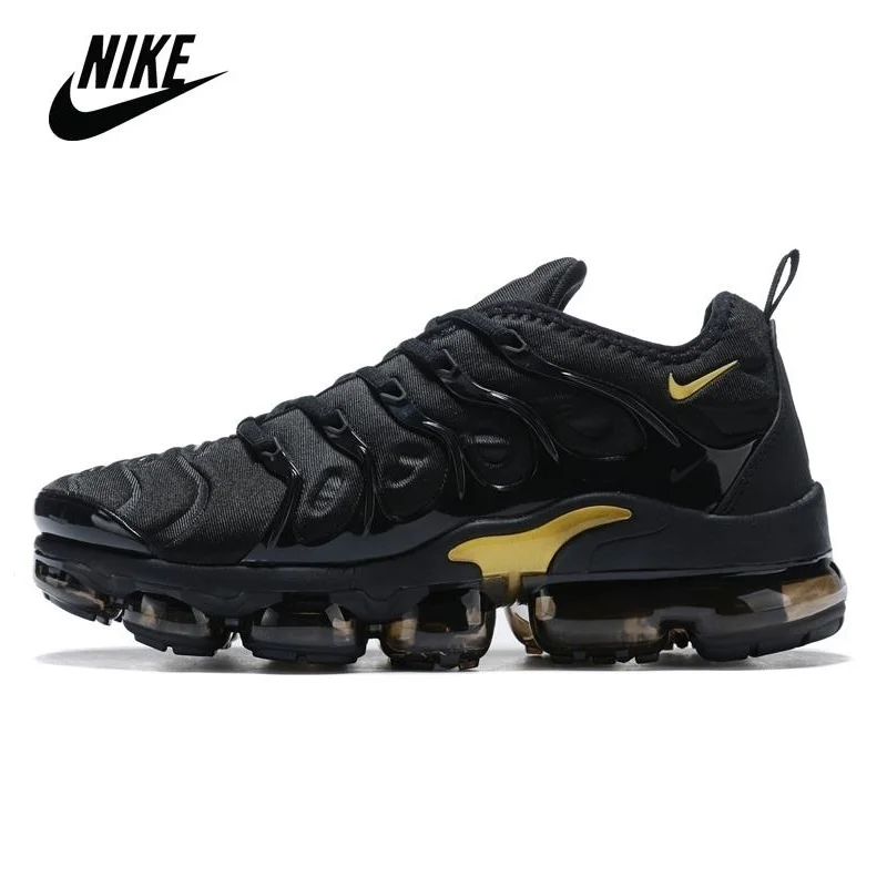 

New Arrival 2021 Nike Air VaporMax Air Max Plus TN Women Men's Running Shoes Black Golden Breathable Outdoor Sneakers 36-45