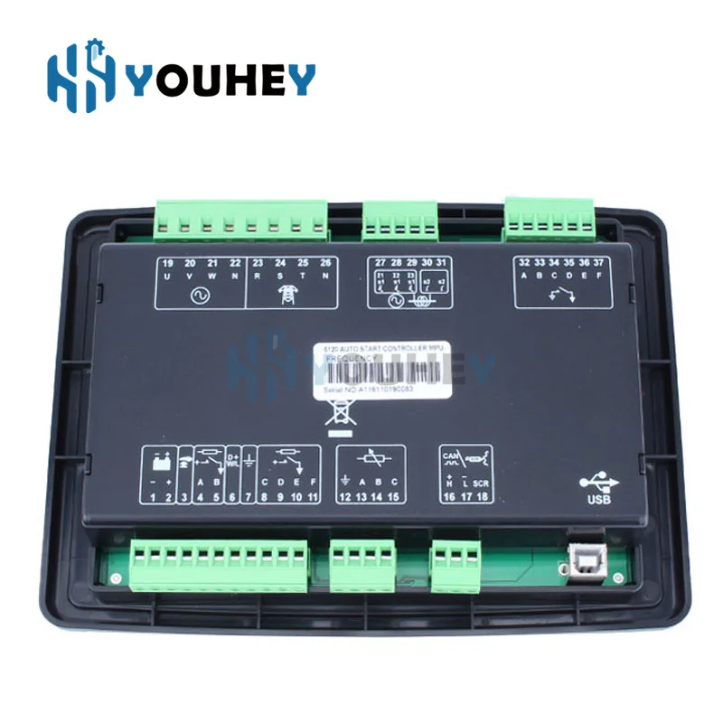 Фото DSE6120 MKIII MKII AMF оригинальный глубоководный генератор с автоматической остановкой, панель управления, модуль управления дизельной генераторной установкой, запасные части DSE 6120 №4