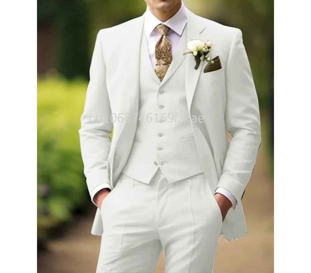Элегантные костюмы для мужчин облегающий модный дизайн Свадебный блейзер жениха