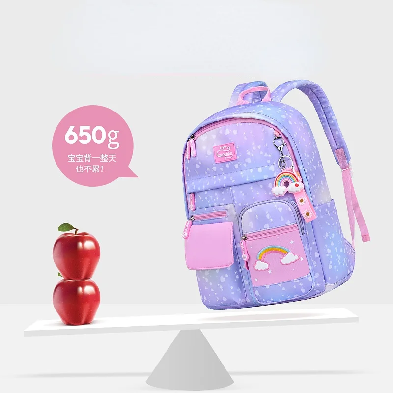 2022 fashion rainbow children school bags for girls waterproof Children's school backpacks kids schoolbag book bag mochilas