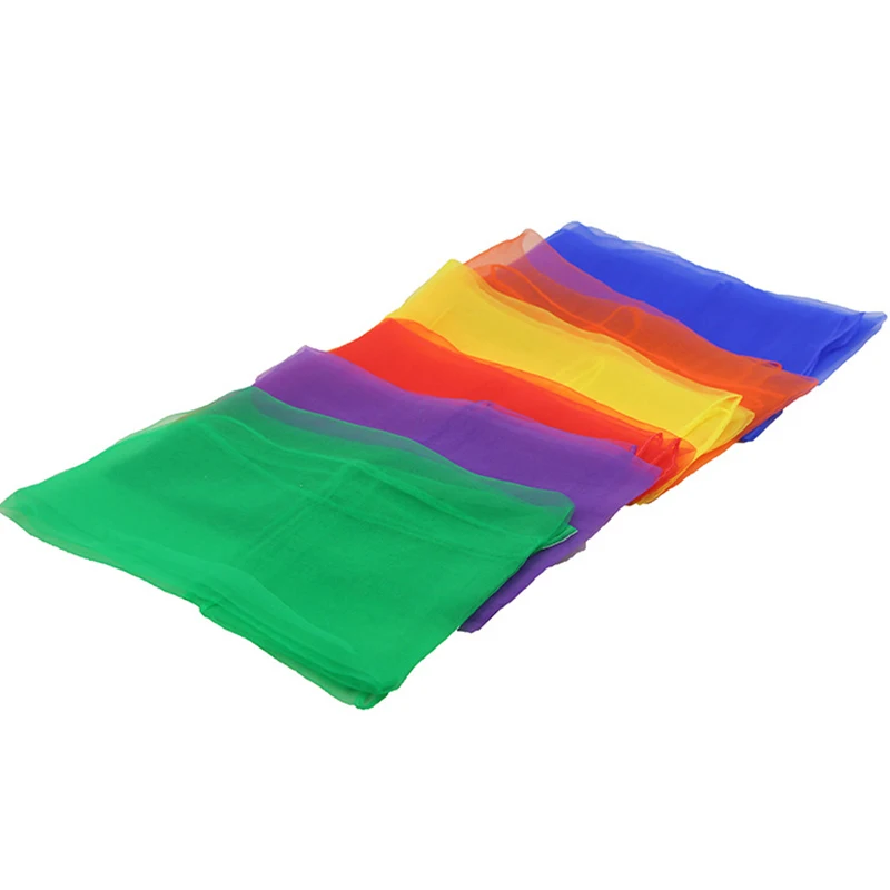 1pcs Practical 6 colors Gymnastics Scarves For Outdoor Game Toys Dancing And Juggling Towels Candy Colored Gym Towel Dance Gauze |