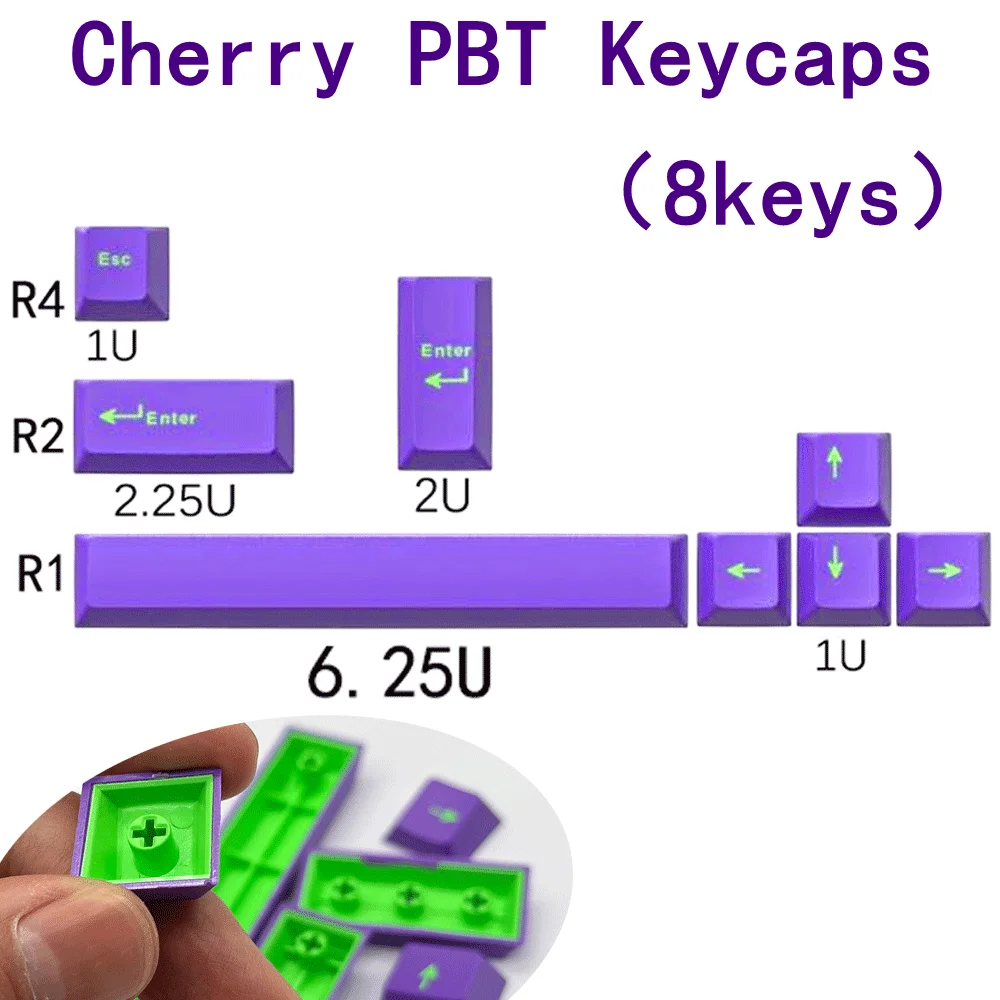 Фото Колпачок для клавиши Space 6.25U, профиль Cherry, PBT, для механических клавиатур с переключателями MX, игровых клавиатур, кастомизированный колпачок для клавиш №3