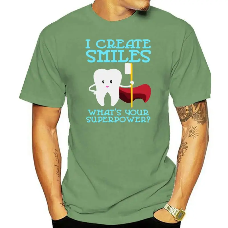 

I Create Smiles What'S Your Superpower T-Shirt Dentist Shirt Dentist Gift Den Wholesale Tee Shirt