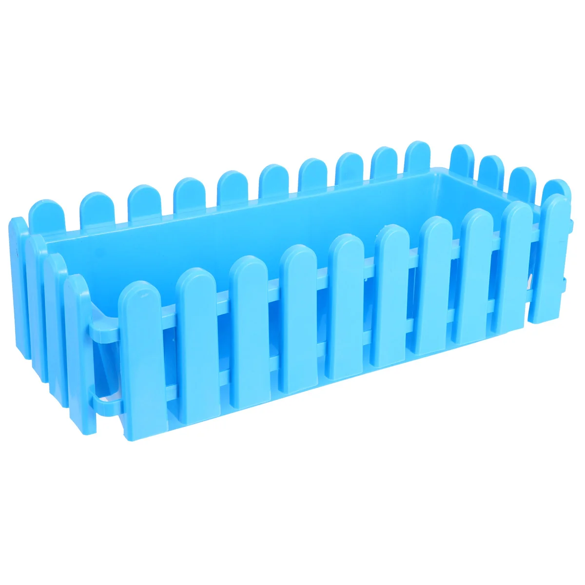 

Rectangular Plastic Fence Planter Artificial Plants Outdoors Flower Container Pp Resin Pots for And garden