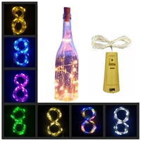 4pcs wine bottle lights with cork led fairy lights garlands copper wire string light christmas holiday party wedding decoration
