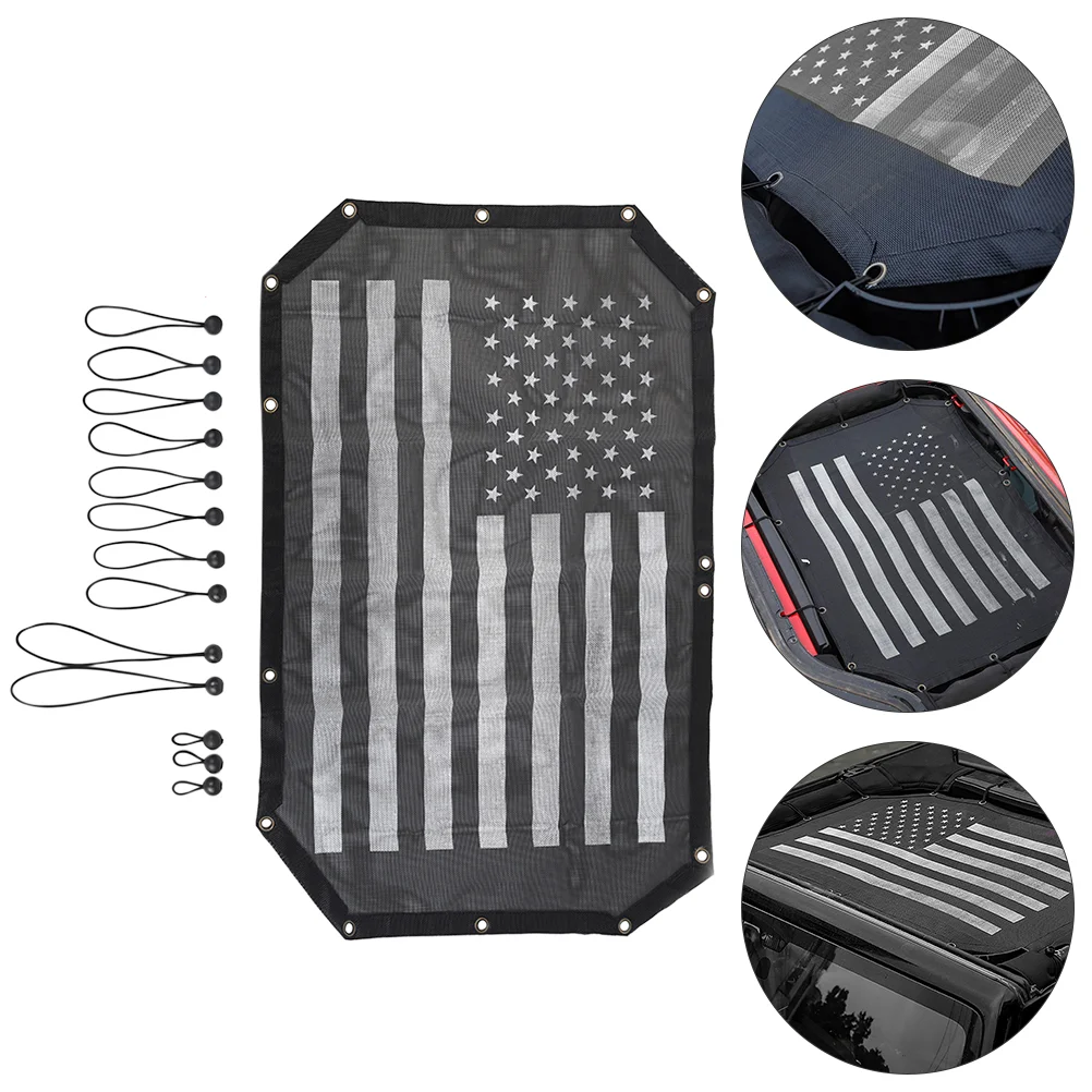 

1pc Portable Sun Protection Car Roof Sun Shade Car Mesh Sunshade Car Sunshade