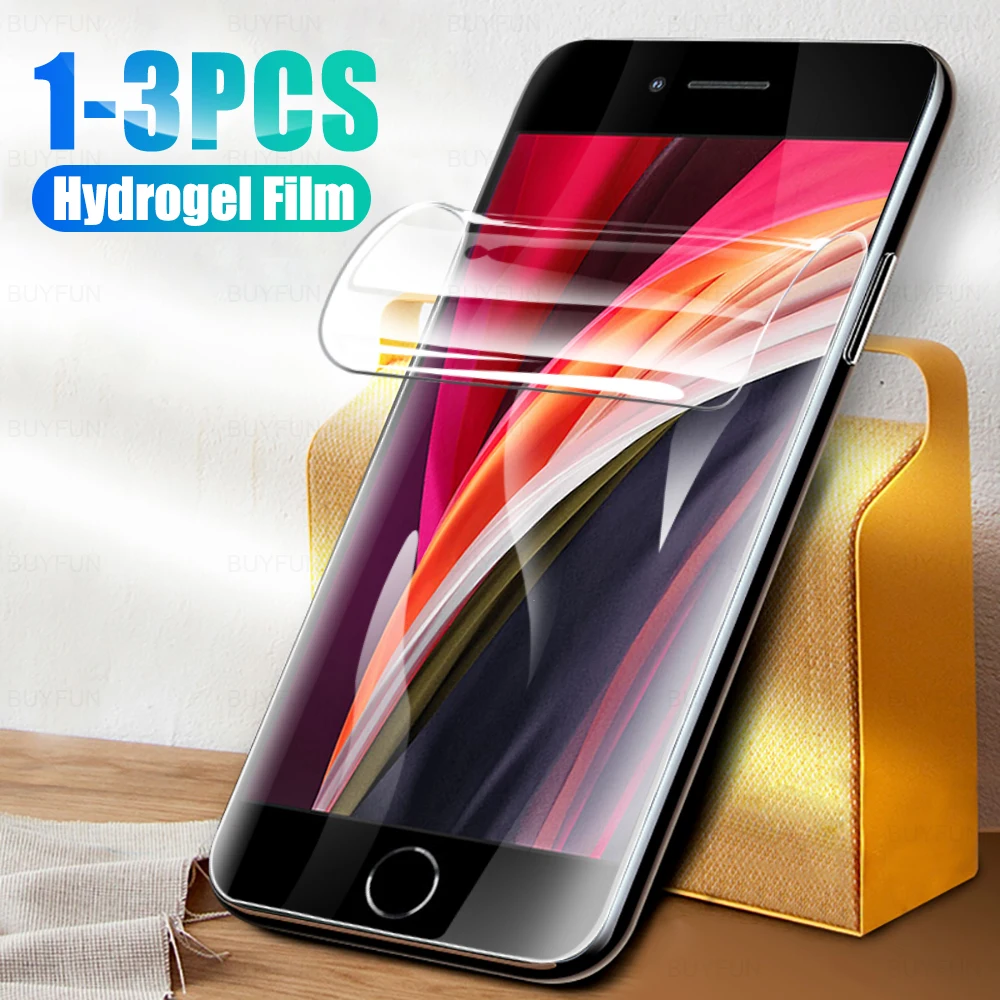 

3pcs/2pcs/1pc 99D Hydrogel Films for iPhone SE 2020 2022 14 13 12 Pro Max Mini 11 XS XR X 8 7 Plus + Screen Full Cover Protector