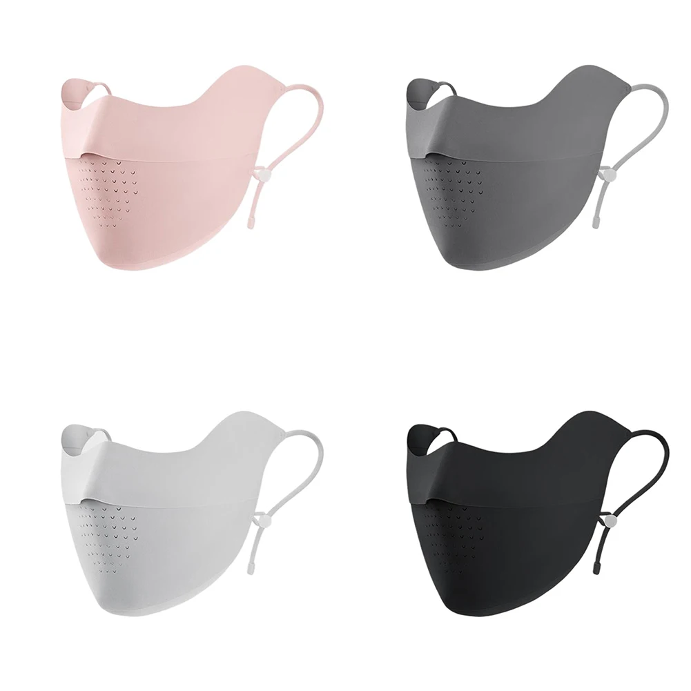 Солнцезащитная маска для лица с регулируемым ремешком дышащая летняя бега