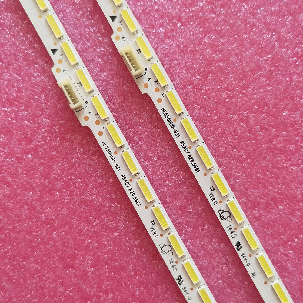 

10 pieces/lot 667MM 80 LED New LED Backlight RSAG8.038.4108 RSAG7.820.5597 HE550HUD-B31 For Hisense TV UHD-55H68001 LED55K680X3U