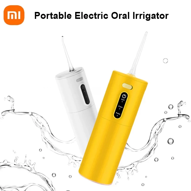 

Xiaomi Electric Oral Irrigator Tooth Cleaner Rechargeable Water Jet Tooth Cleaner Dental Floss Portable Ultrasonic Oral Flusher