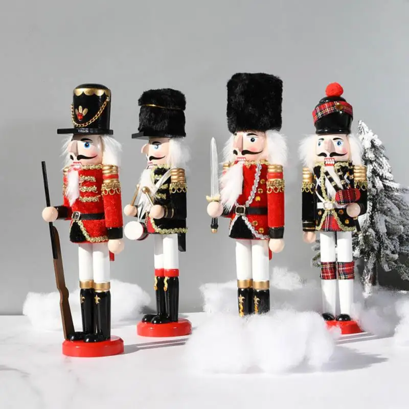 

Christmas Decoration 10cm Wooden Nutcracker Doll Soldier Puppet Christmas Kids Gifts New Year Christmas Tree Pendant Ornaments