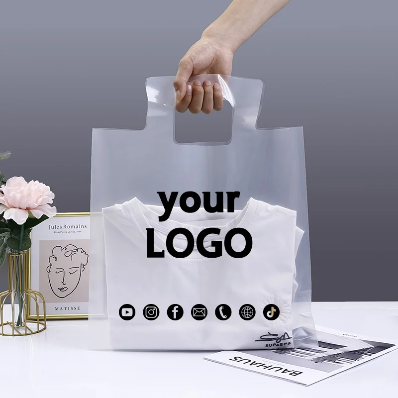 Пластиковые полиэтиленовые сумки через плечо для женщин 50 упаковок сумки-тоуты