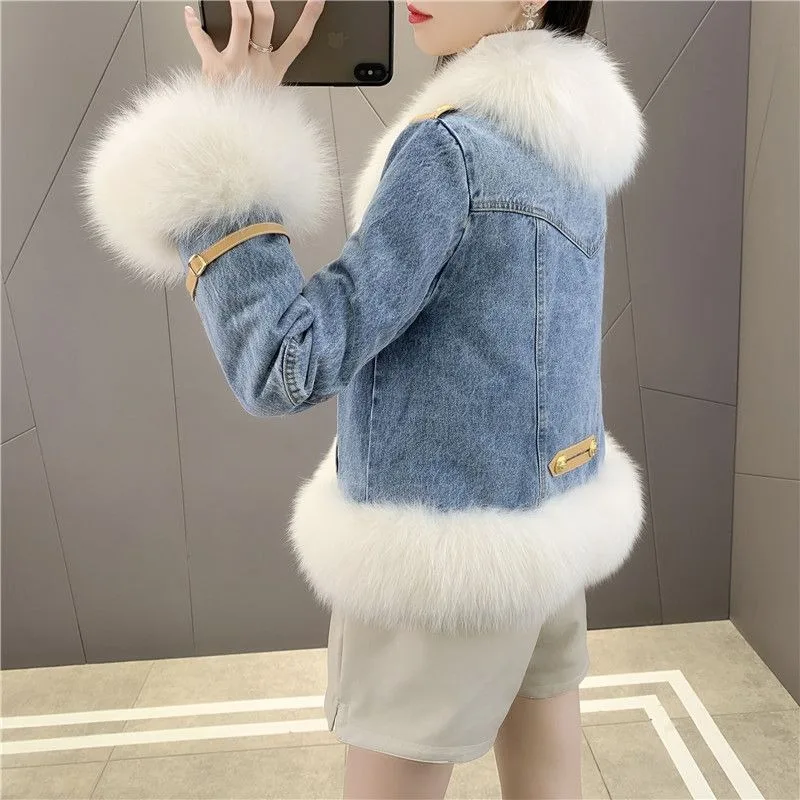 Женская куртка из лисьего меха