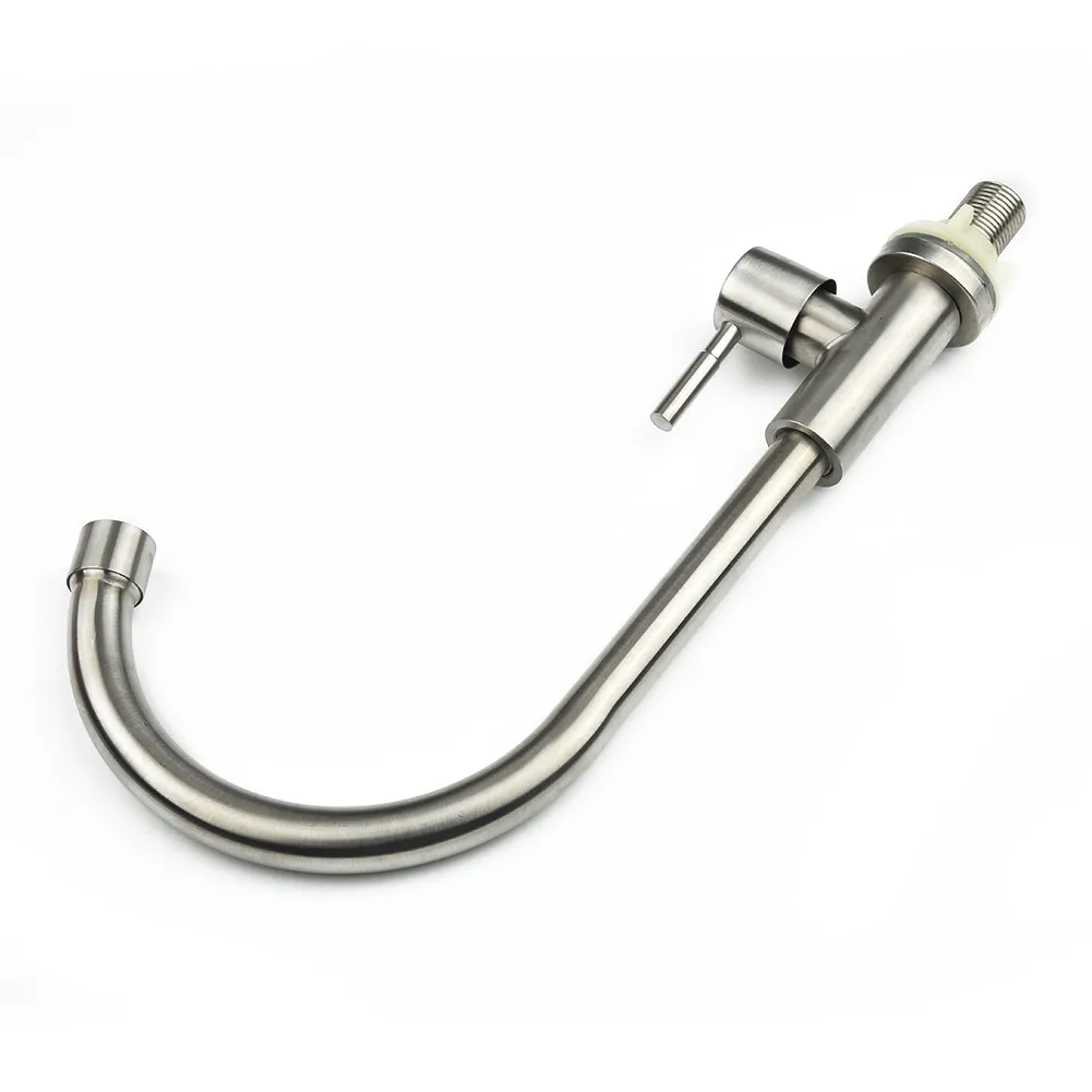 

Stainless Steel Kitchen Faucet Brushed Process Swivel Basin Faucet 360° Rotation Water Single Hole Tap Basin Faucet Bathroom