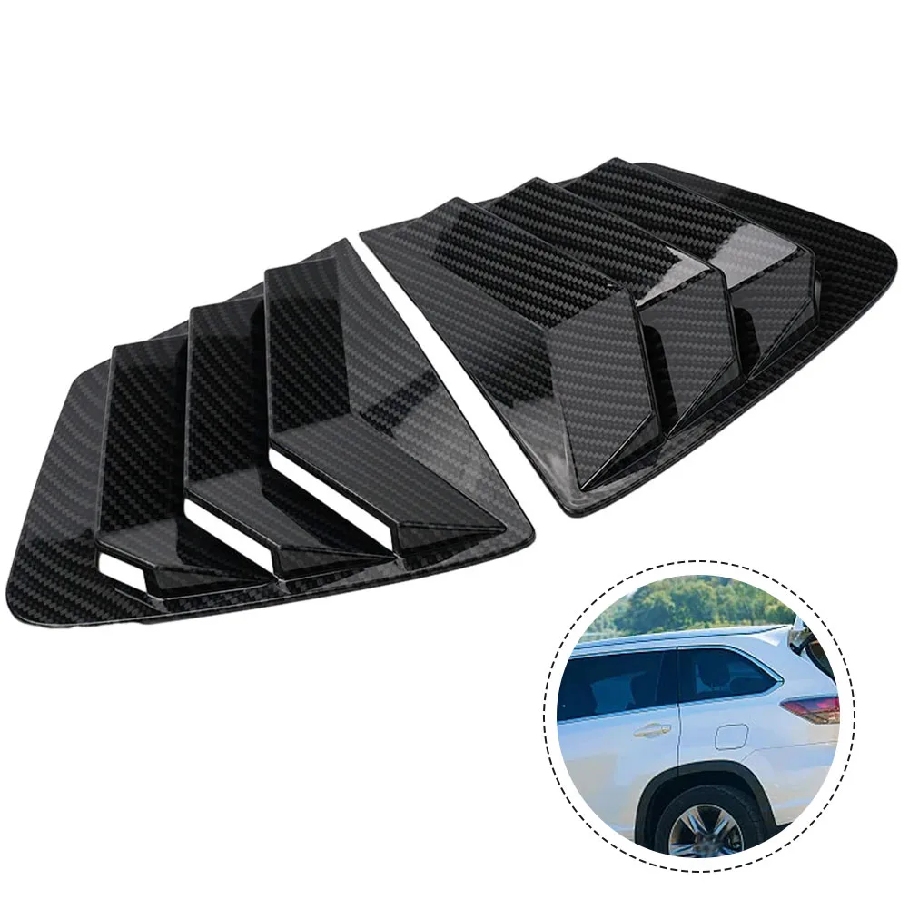 

Accessories For Vehicles Car Rear Side Quarter Glass Vent Louver Side Shutter Blind Shades Cover Trim Sticker Vent