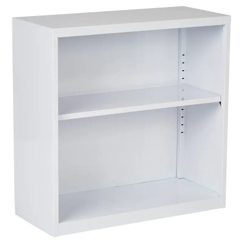 

OSP Home Furnishings Metal Bookcase in White Finish