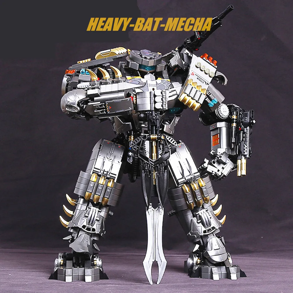 

2234PCS Fenrir Heavy Bat Armor Hellbat Mech Machine Justice Buster Robot Building Blocks Brick Boy Gift Kid Toy Set