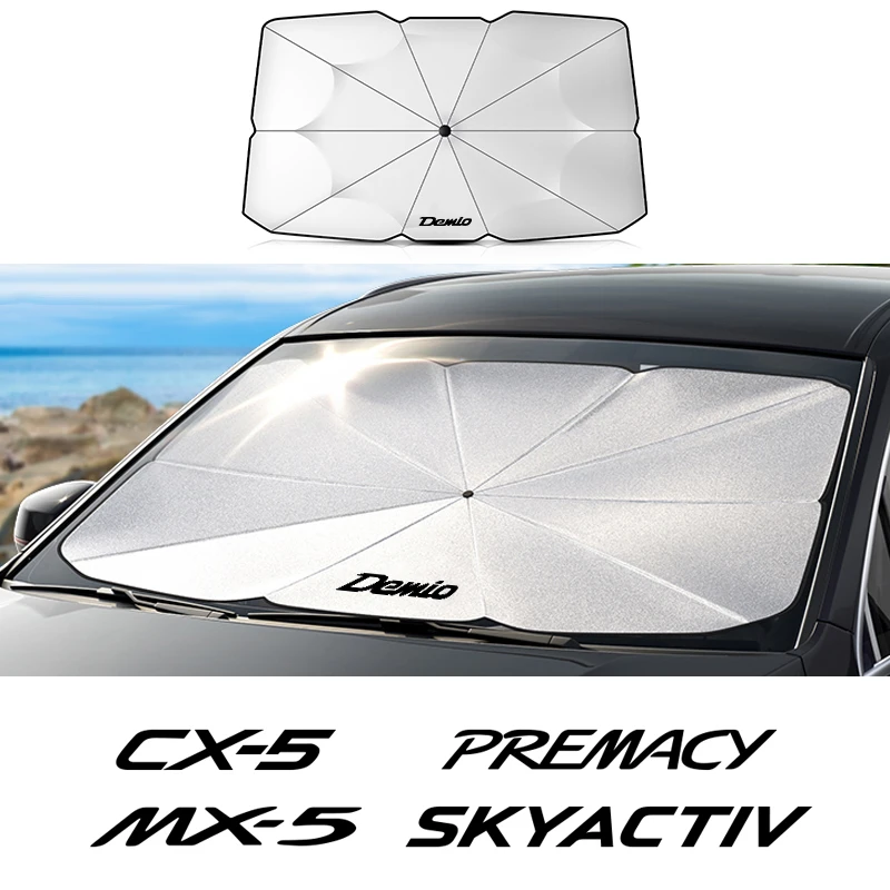 

Car Windshield Sun Shades Umbrella For Mazda Demio CX-5 Axela 3 MPS CX-3 6 Atenza MS MX-5 CX-30 Skyactiv Bt-50 Premacy CX-8