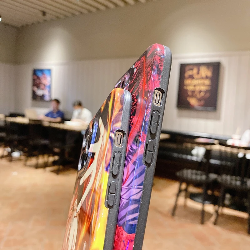 Anime Glossy Blu-Ray Jujutsu Kaisen Gojo Satoru Phone Case for Iphone 14 13 12 11 Pro Max XS 8Plus XR Cartoon Soft Silicon Cover