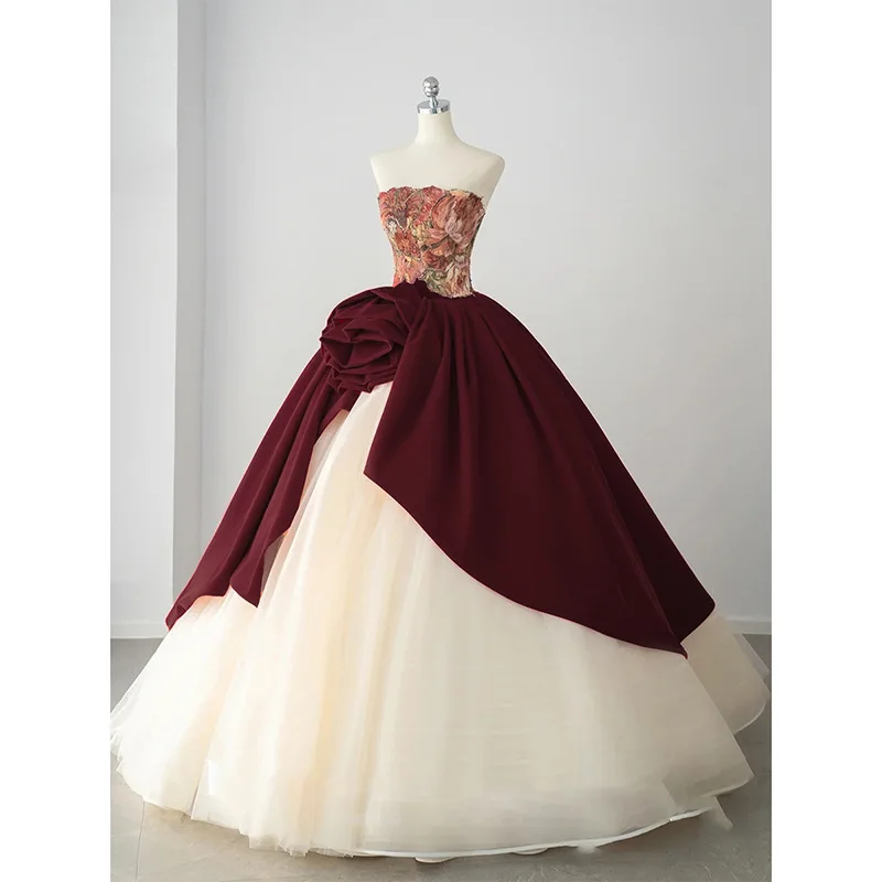 Фото Новые платья Quinceanera, бальные платья из органзы с аппликациями на день рождения, милое платье для выпускного вечера 15 16, Vestido De 15 Anos, 2–10 лет №2
