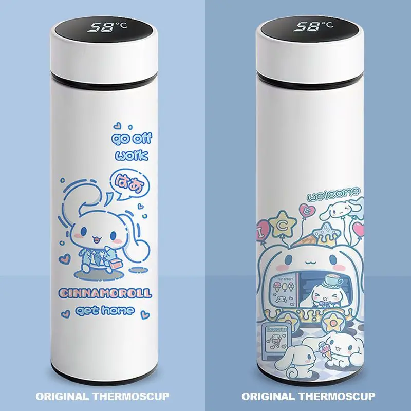 

Стильный и портативный термос Sanrio для собак Сакура с интеллектуальным дисплеем температуры, большой емкости, нержавеющая сталь