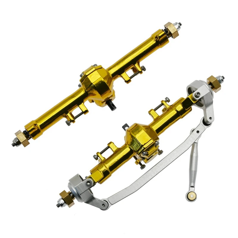 

for Axial SCX24 90081 AXI00001 1/24 RC Crawler Car Metal Front & Rear Axle Complete Axles Upgrade Parts Accessories