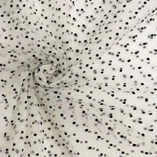 1 ярд красная розовая белая черная ниспадающая сетка в горошек Тюлевая ткань