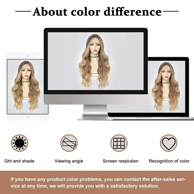 Синтетический длинный кружевной парик Ombre Blonde, волнистый парик для женщин, 26 дюймов, средняя часть, вьющиеся, естественно выглядящие, термостойкое волокно на каждый день (art.: 3920ccdb4926e) - 3920ccdb4926e