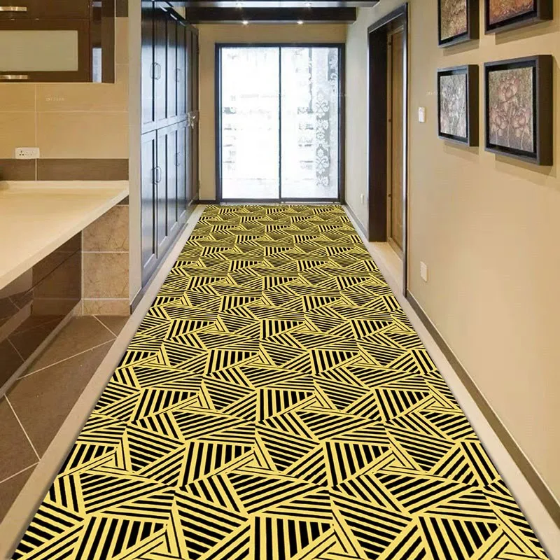 

Reese Lobby Long Carpets Porch Large Size Floor Runner Lint-free Rugs Triangular Geometric Hallway Corridor Aisle Hall Entrance