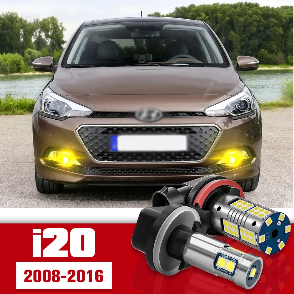 

2pcs Front Fog Light Accessories LED Bulb Lamp For Hyundai i20 2008 2009 2010 2011 2012 2013 2014 2015 2016