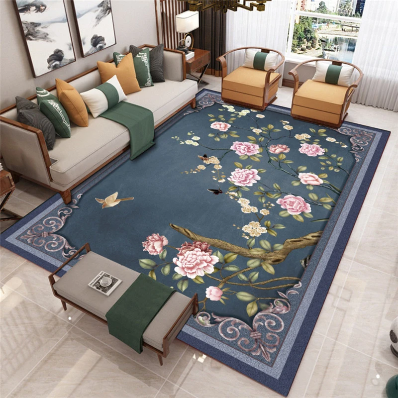 

Chinese Style Living Room Rugs Home Large Area Bedroom Carpet Light Luxury Room Decoration Carpets Cloakroom Balcony Lounge Rug