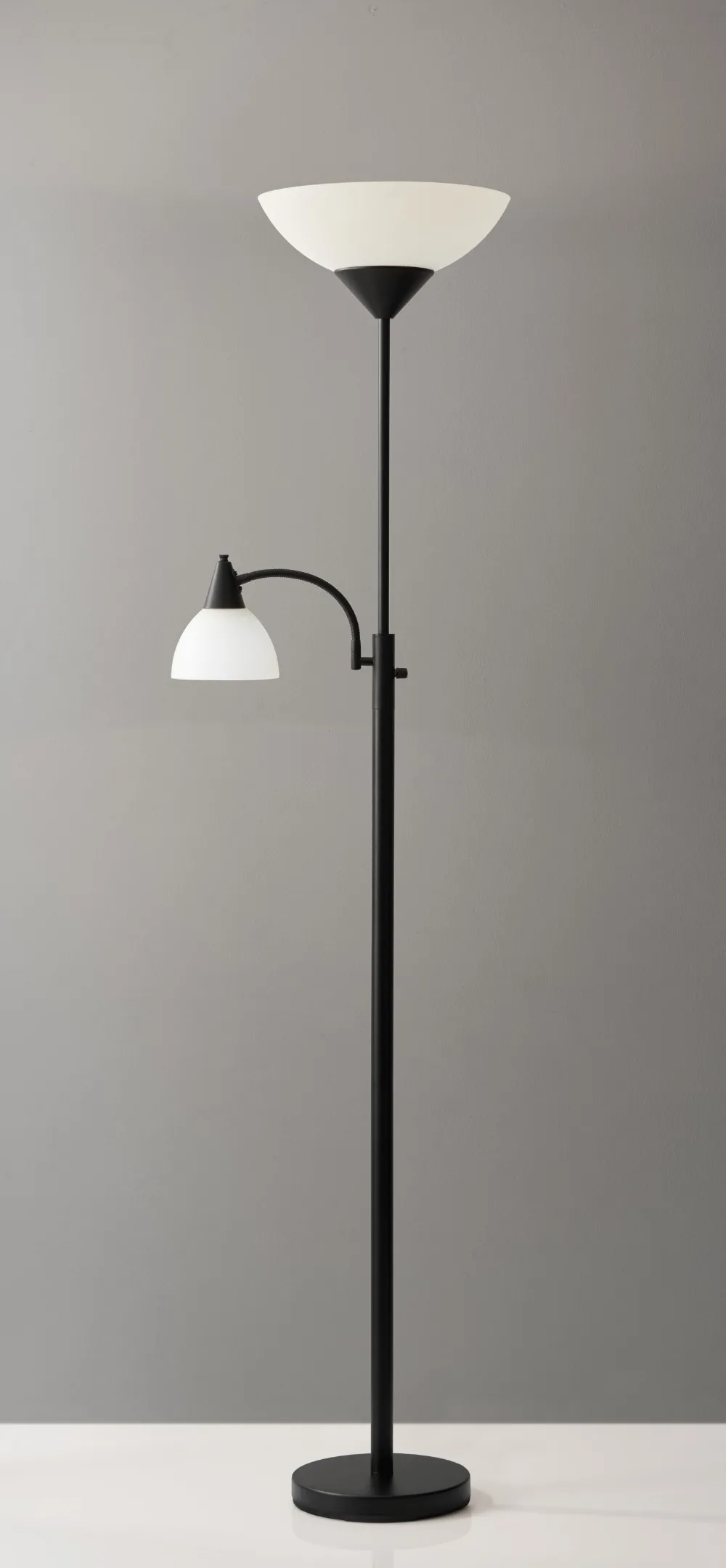 

Adesso 7202 Piedmont Combo Floor Lamp-Black