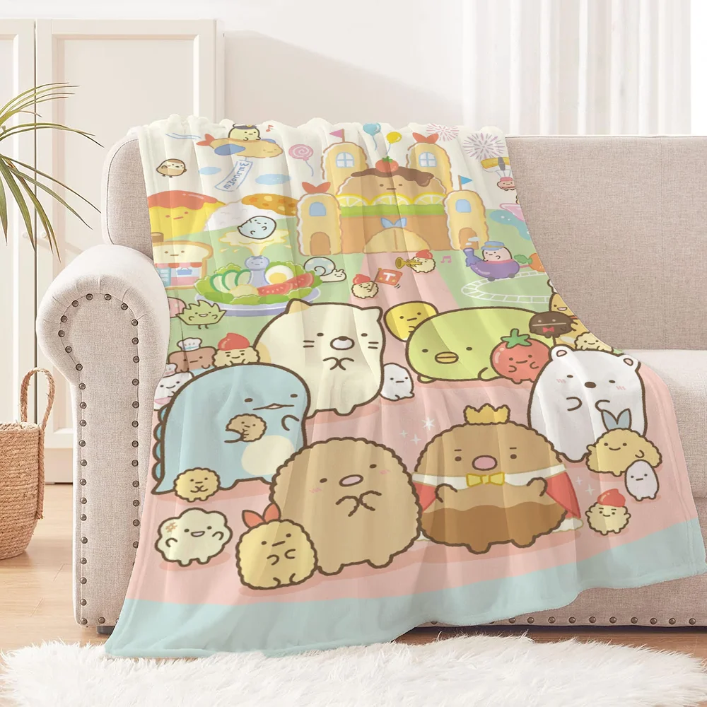 Роскошное Одеяло украшение для дивана тепловые одеяла Sumikko Gurashi кровати одеяло 150