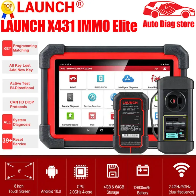 2024 LAUNCH X431 IMMO Elite X-PROG 3-х клавишный программатор Автомобильные диагностические