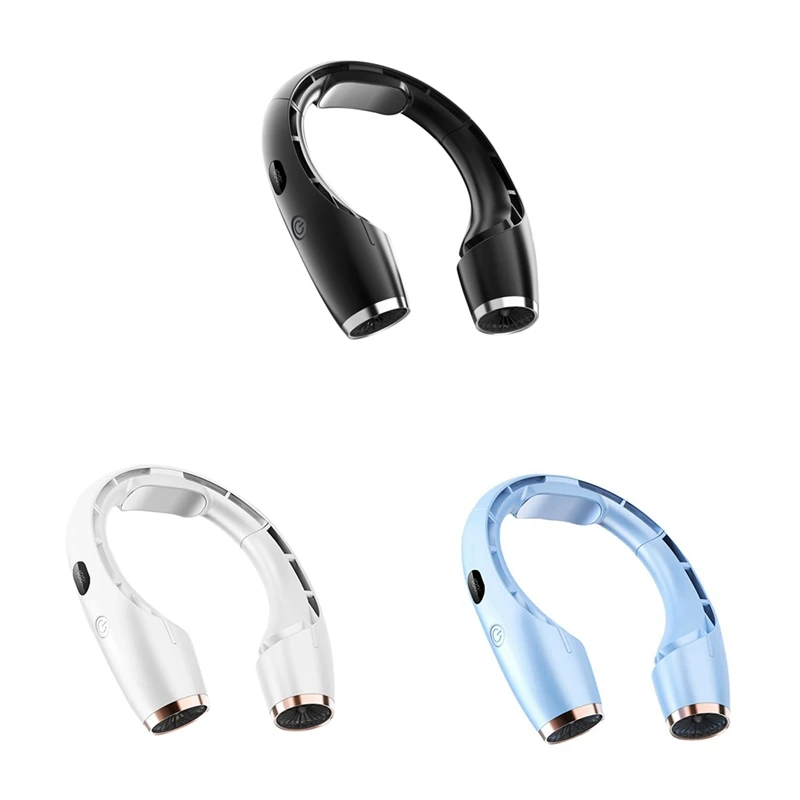 

4000Mah Summer Neck Fan Portable Neck Cooler Mini Electric Fan Rechargeable Neck Cooling Bladeless Fan For Outdoor