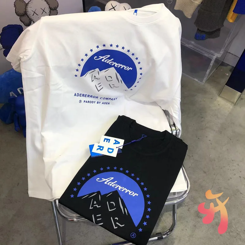 

ADER ERROR Tshirts High Quality Snow Mountain Print Loose Short Sleeve T-Shirts for Men Women