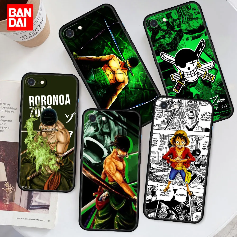 

Cover Case for iPhone SE 6 6S 7 8 Plus X XS XSMax XR 6Plus 6SPlus 7Plus 8Plus Phone Coque Protection One Piece Roronoa Zoro