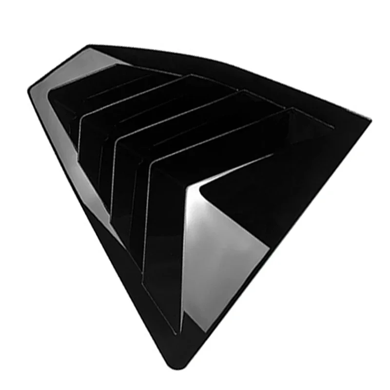 Глянцевая черная автомобильная крышка заднего стекла накладка на окно жалюзи