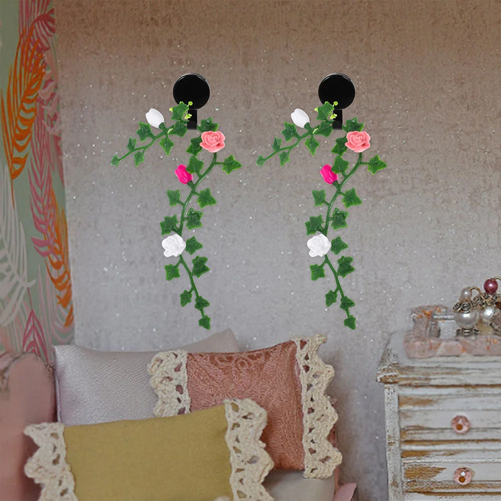 5 шт. дом цветок виноградная лоза небольшое украшение стол искусственное мини